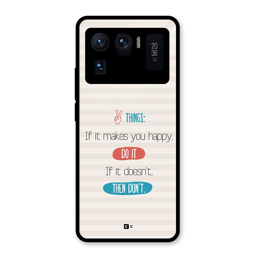 Think Then Glass Back Case for Mi 11 Ultra
