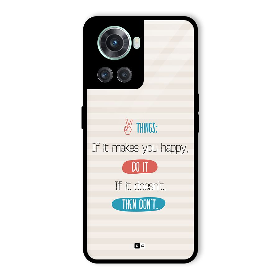 Think Then Glass Back Case for OnePlus 10R