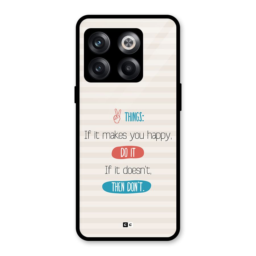 Think Then Glass Back Case for OnePlus 10T