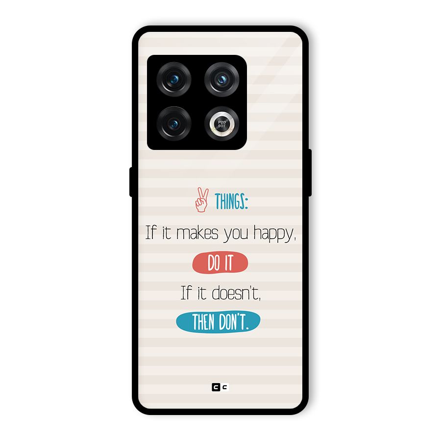 Think Then Glass Back Case for OnePlus 10 Pro 5G