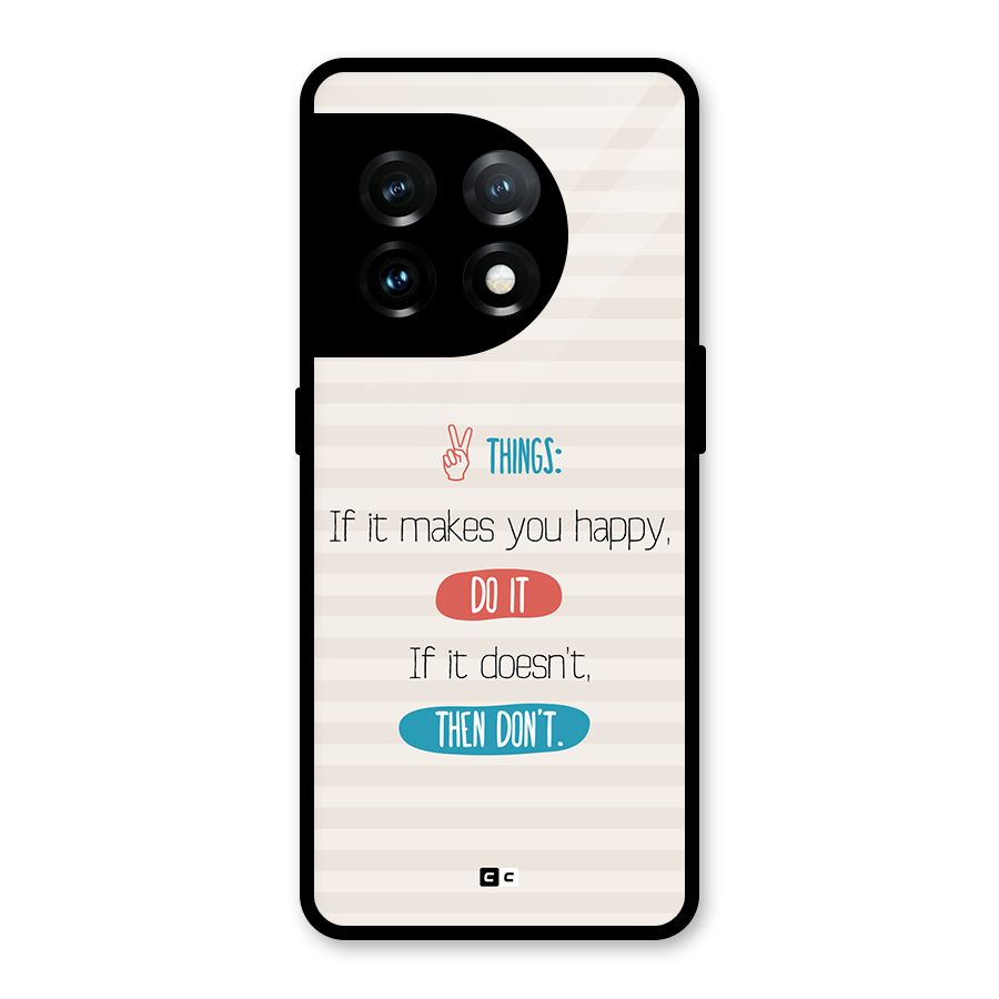 Think Then Glass Back Case for OnePlus 11