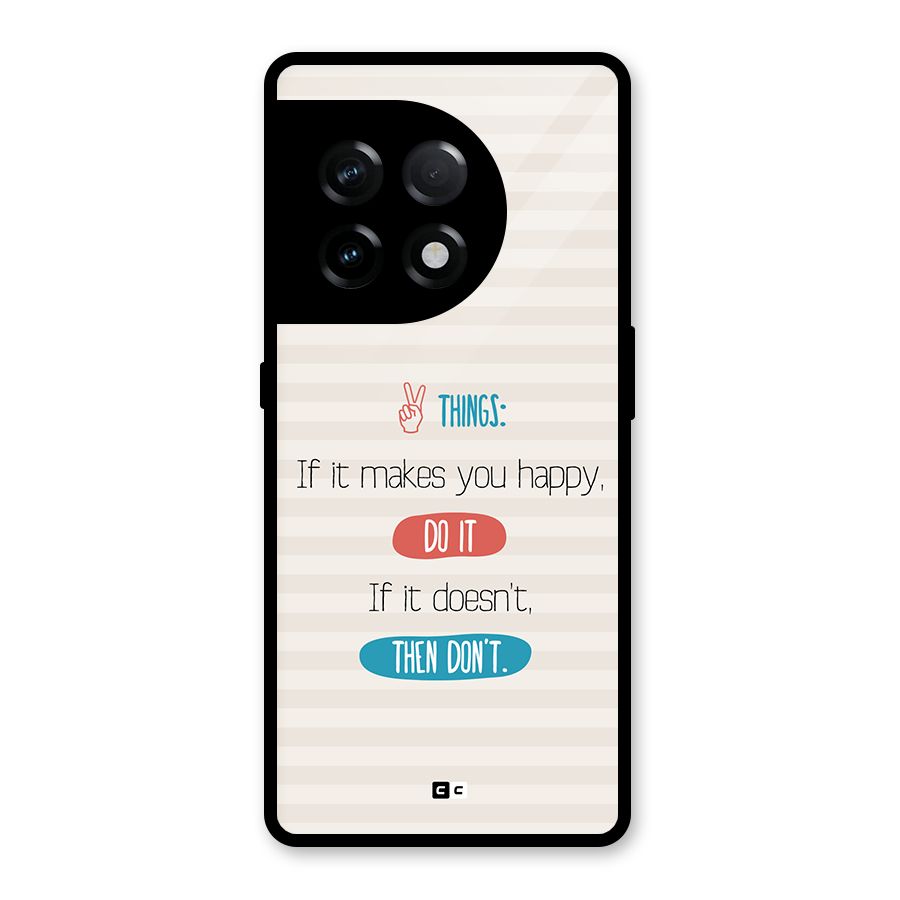 Think Then Glass Back Case for OnePlus 11R