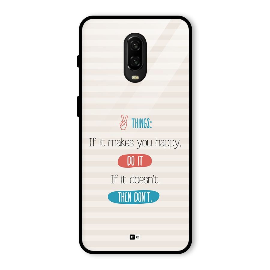 Think Then Glass Back Case for OnePlus 6T