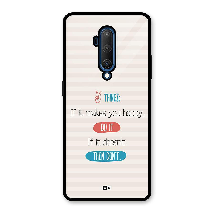 Think Then Glass Back Case for OnePlus 7T Pro