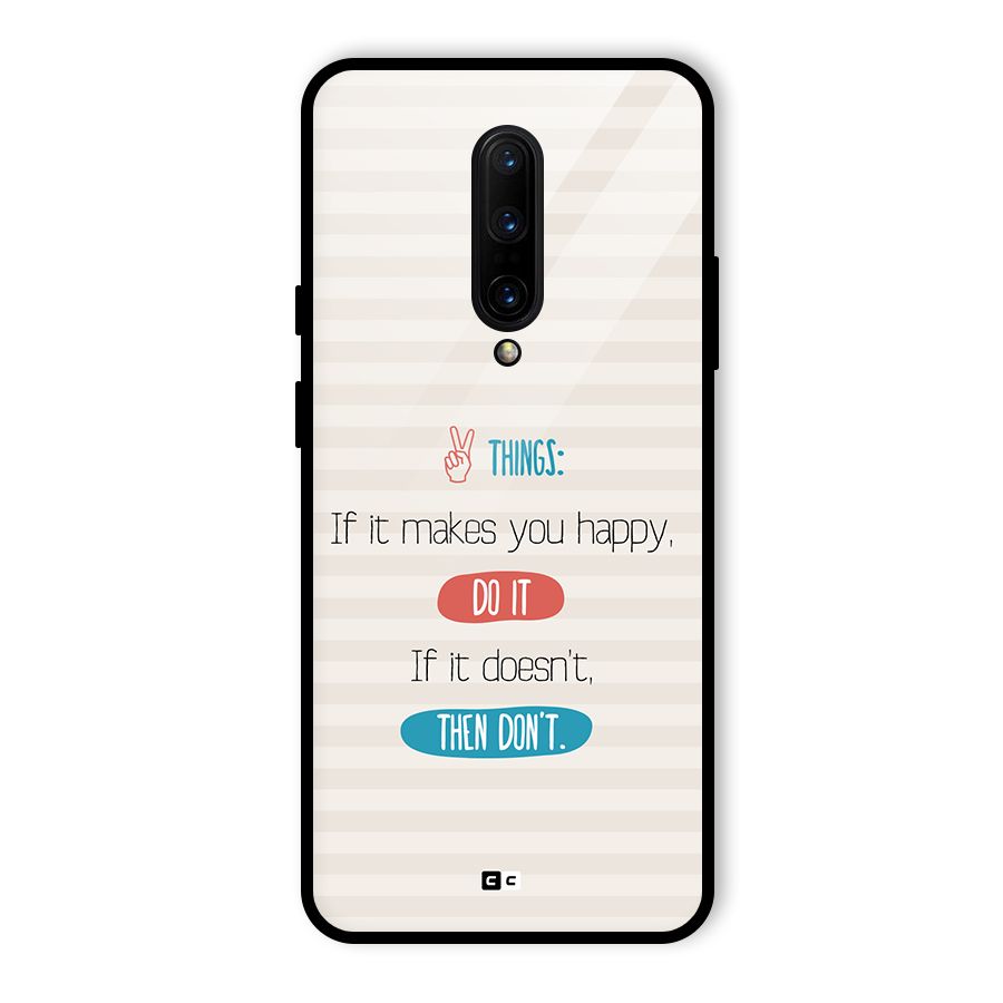 Think Then Glass Back Case for OnePlus 7 Pro