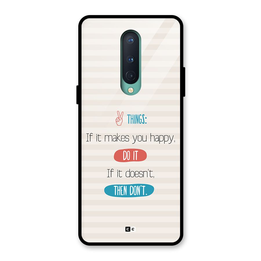 Think Then Glass Back Case for OnePlus 8