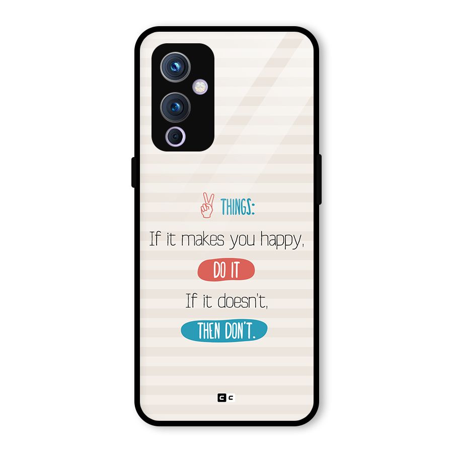 Think Then Glass Back Case for OnePlus 9