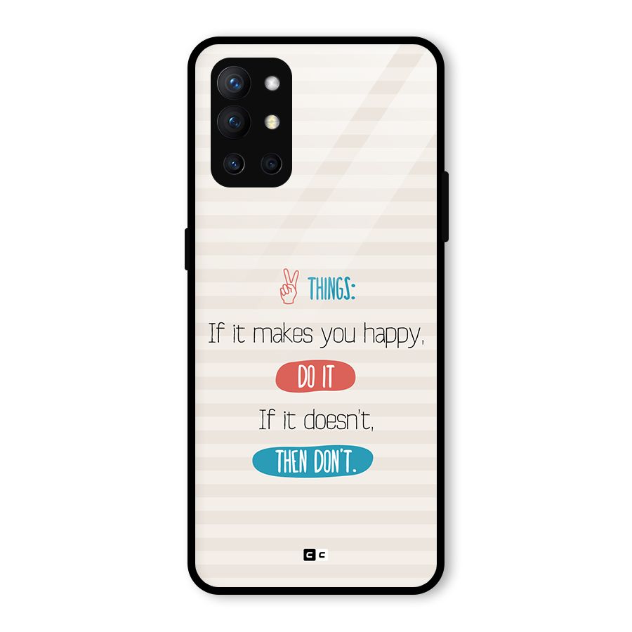 Think Then Glass Back Case for OnePlus 9R