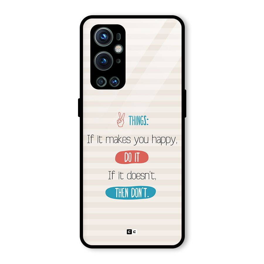 Think Then Glass Back Case for OnePlus 9 Pro