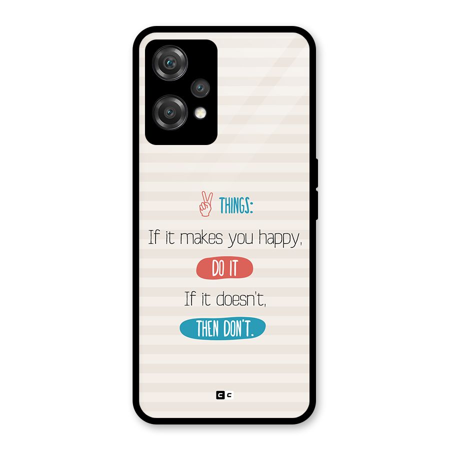 Think Then Glass Back Case for OnePlus Nord CE 2 Lite 5G