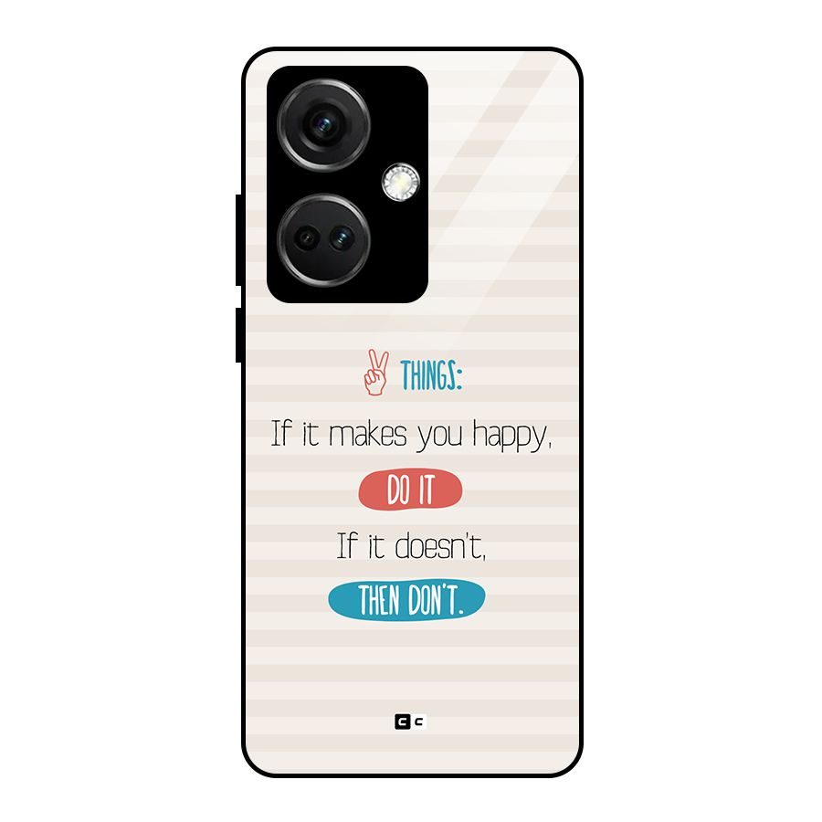 Think Then Glass Back Case for OnePlus Nord CE 3 5G