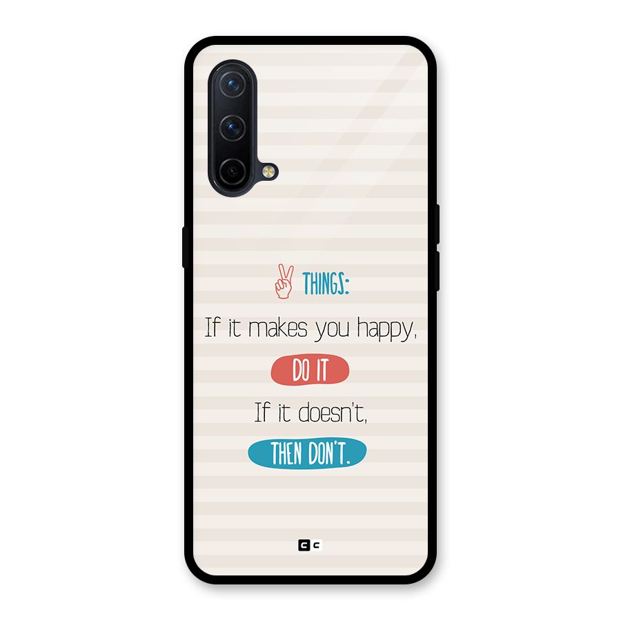Think Then Glass Back Case for OnePlus Nord CE 5G
