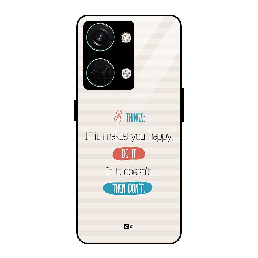 Think Then Glass Back Case for Oneplus Nord 3