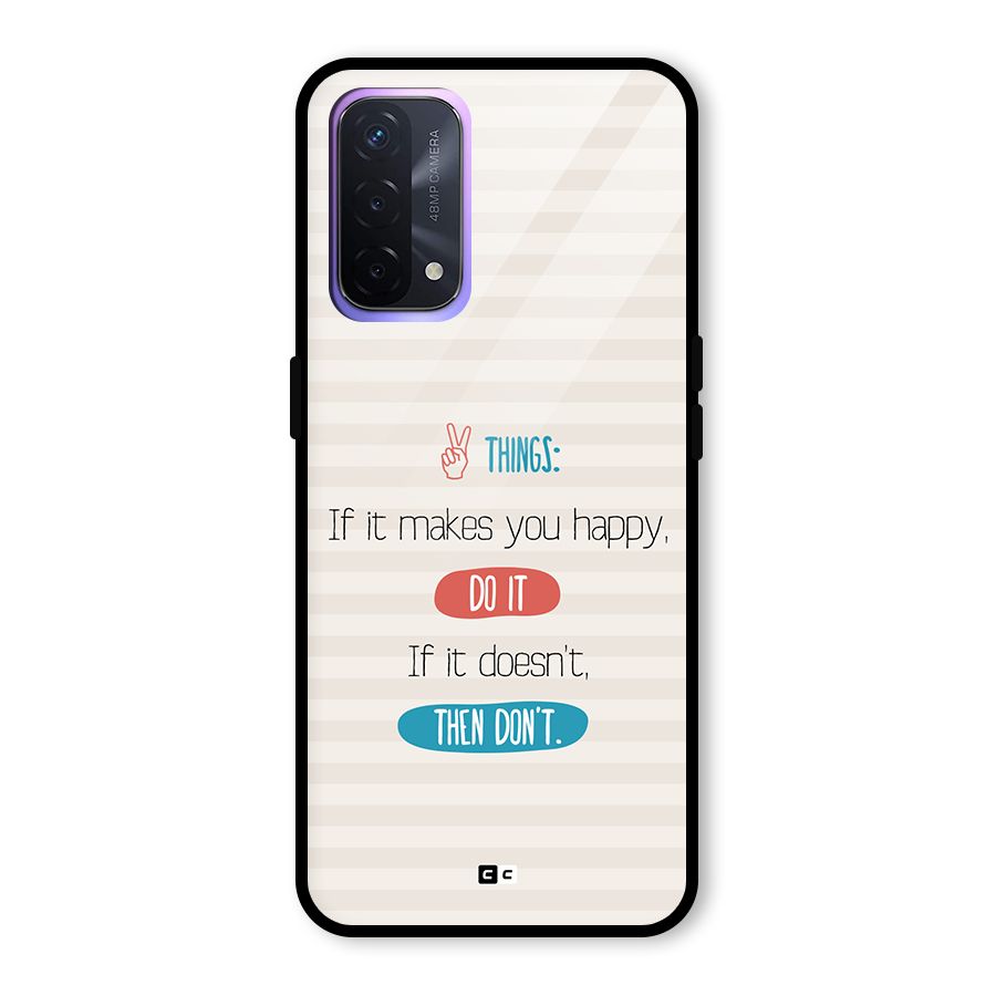 Think Then Glass Back Case for Oppo A74 5G