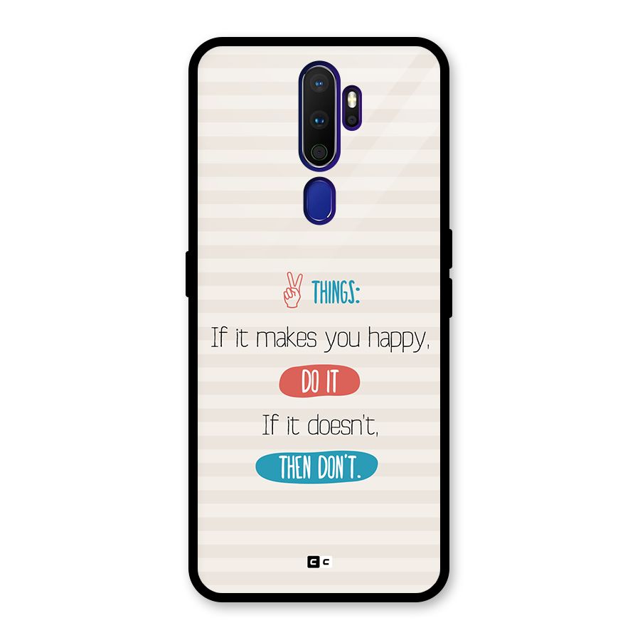 Think Then Glass Back Case for Oppo A9 (2020)