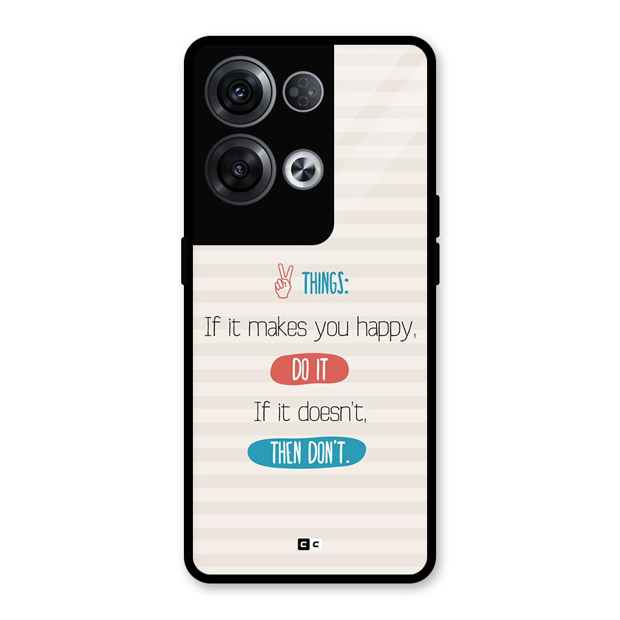 Think Then Glass Back Case for Oppo Reno8 Pro 5G