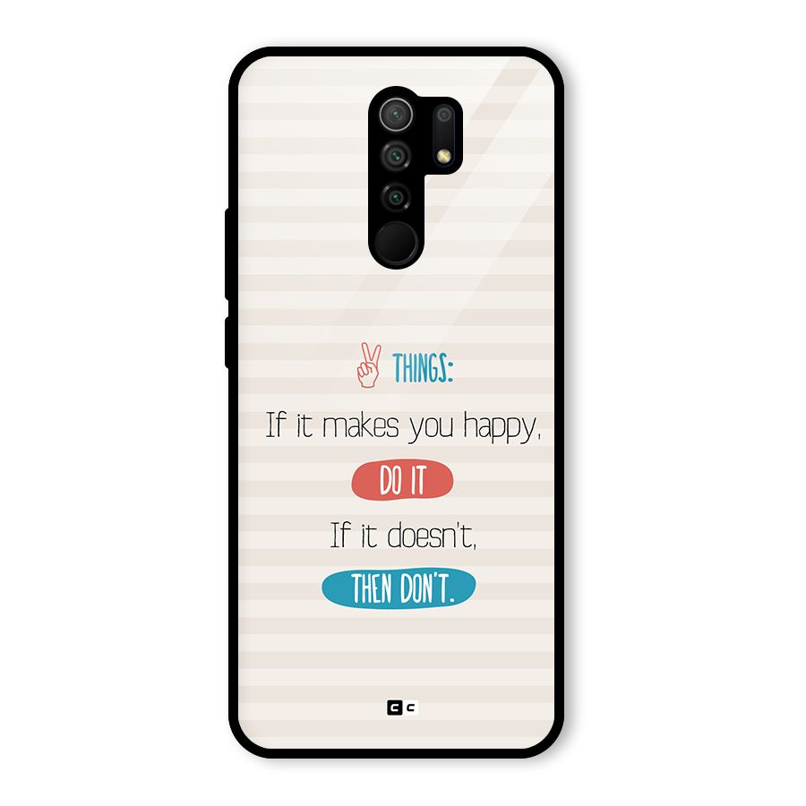 Think Then Glass Back Case for Poco M2