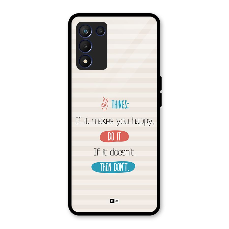 Think Then Glass Back Case for Realme 9 5G Speed