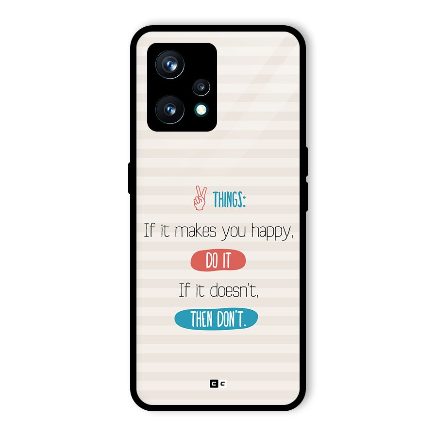 Think Then Glass Back Case for Realme 9 Pro Plus 5G