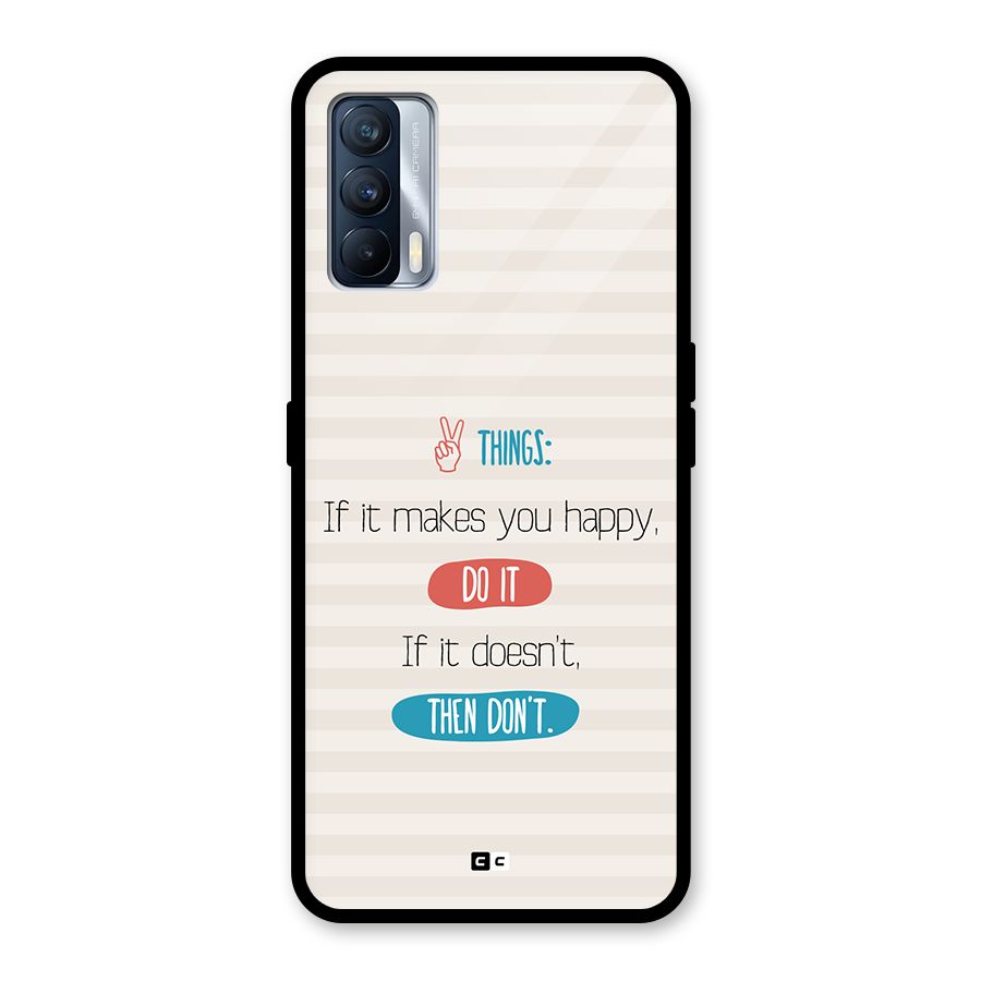 Think Then Glass Back Case for Realme X7