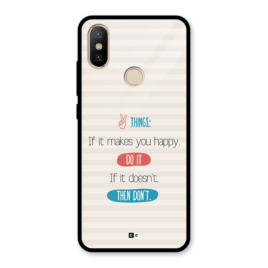 Think Then Glass Back Case for Redmi A2