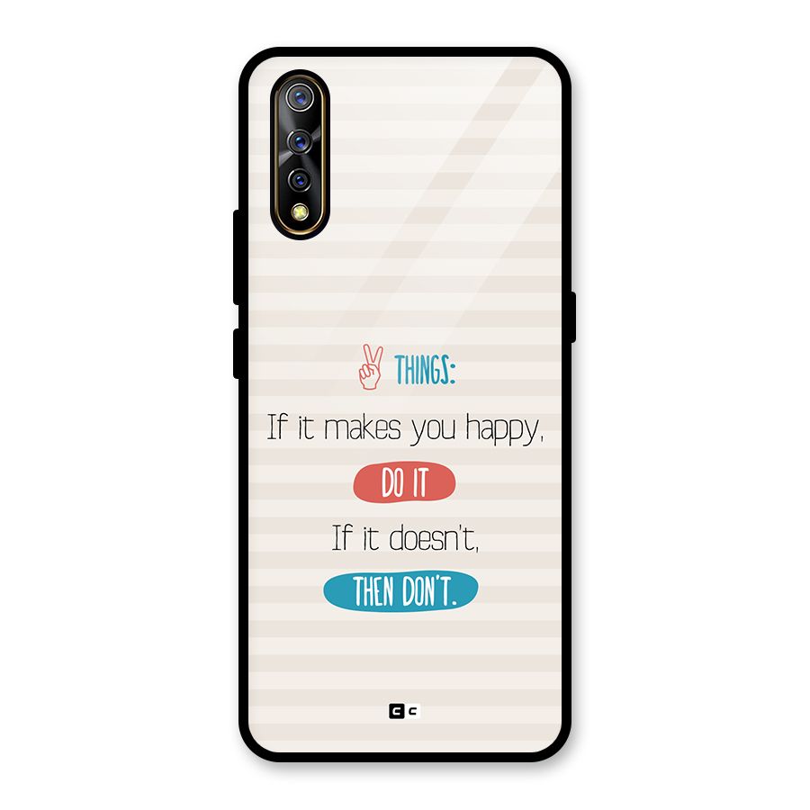 Think Then Glass Back Case for Vivo S1
