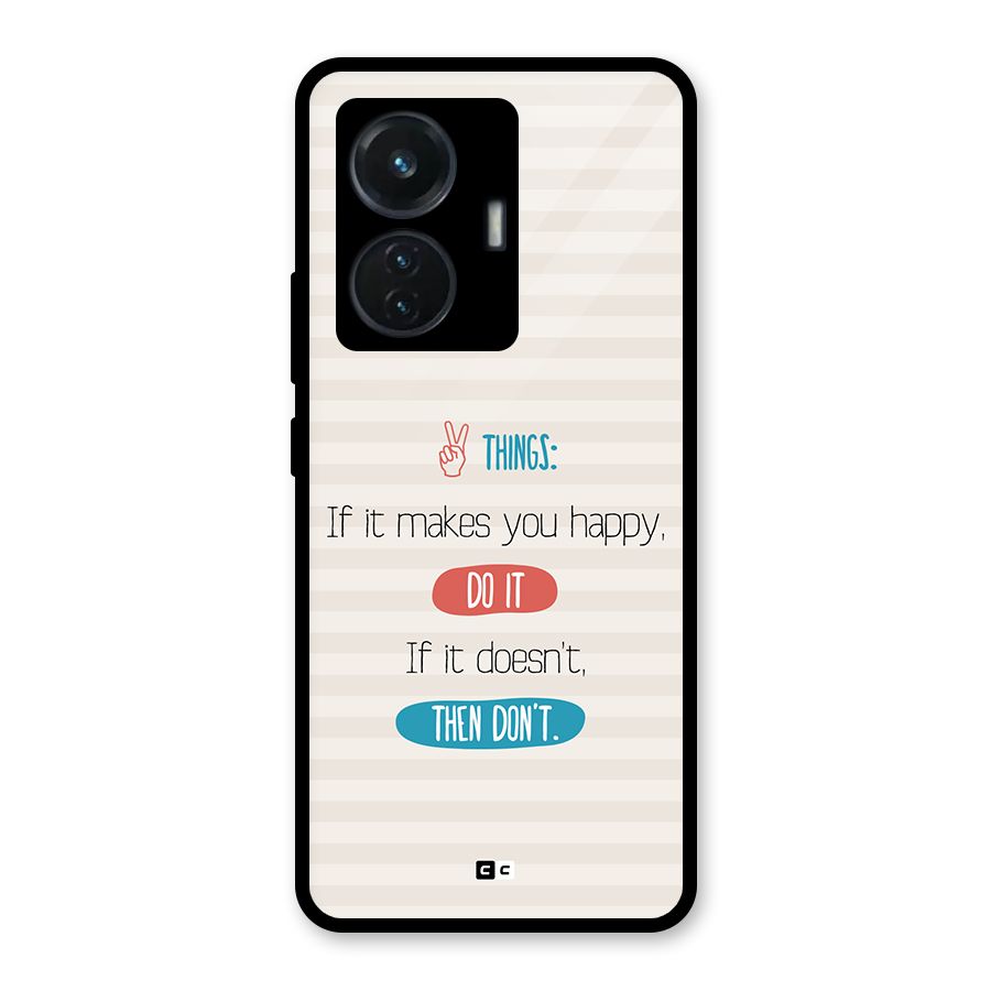 Think Then Glass Back Case for Vivo T1 44W