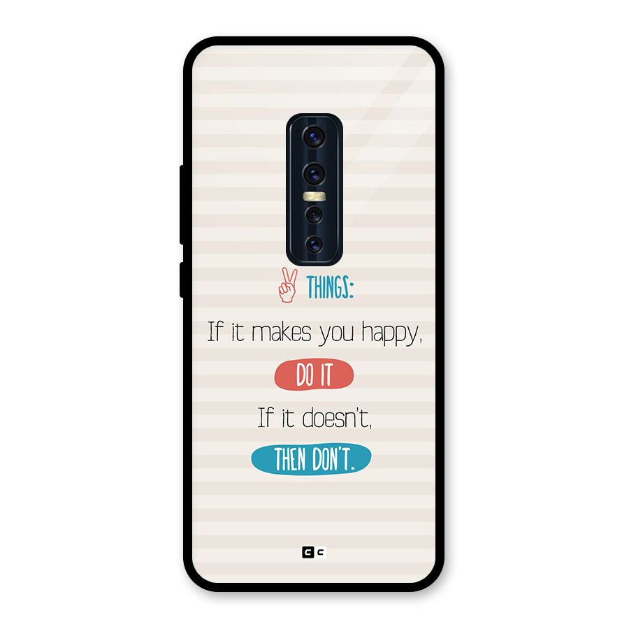 Think Then Glass Back Case for Vivo V17 Pro