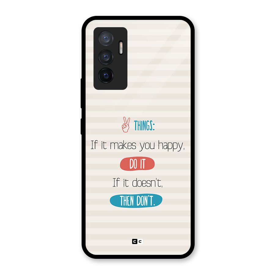 Think Then Glass Back Case for Vivo V23e