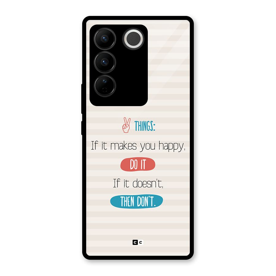 Think Then Glass Back Case for Vivo V27