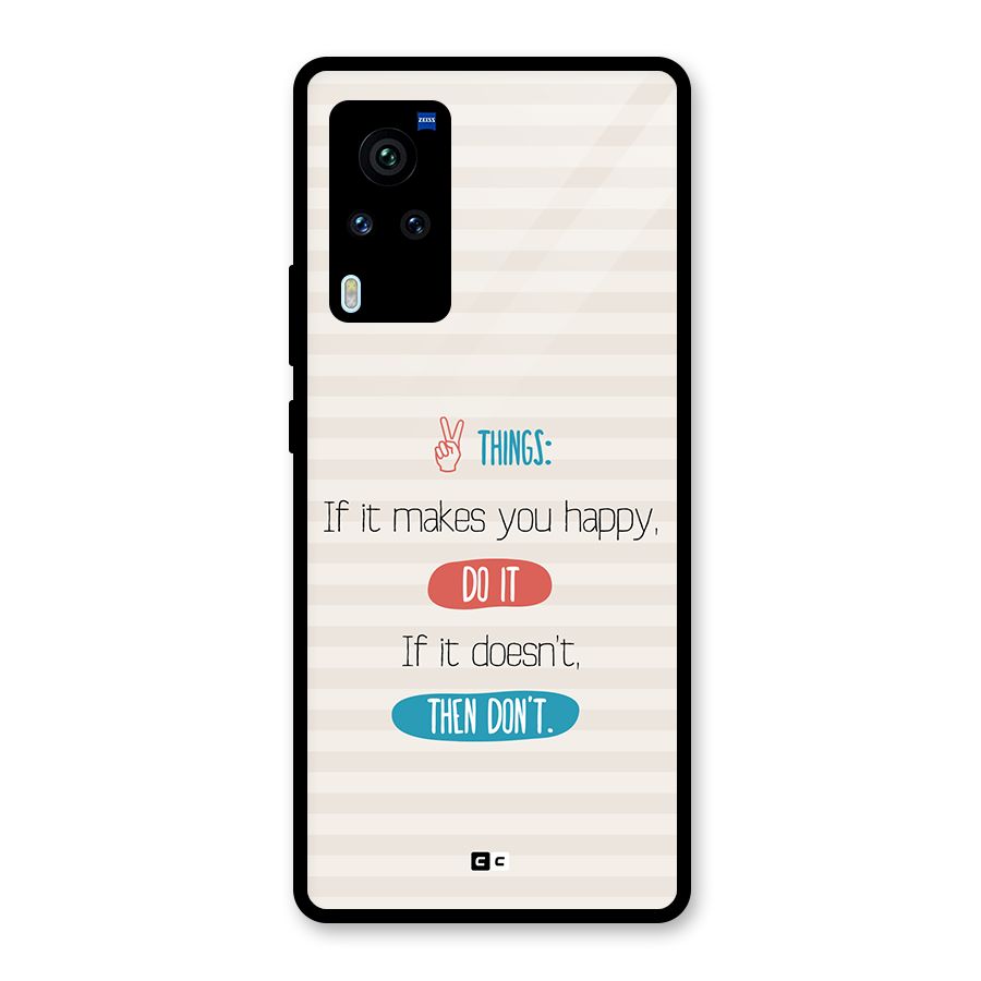 Think Then Glass Back Case for Vivo X60 Pro