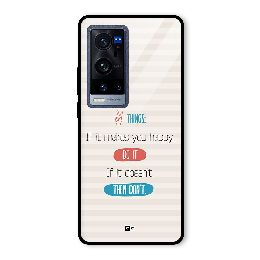 Think Then Glass Back Case for Vivo X60 Pro Plus
