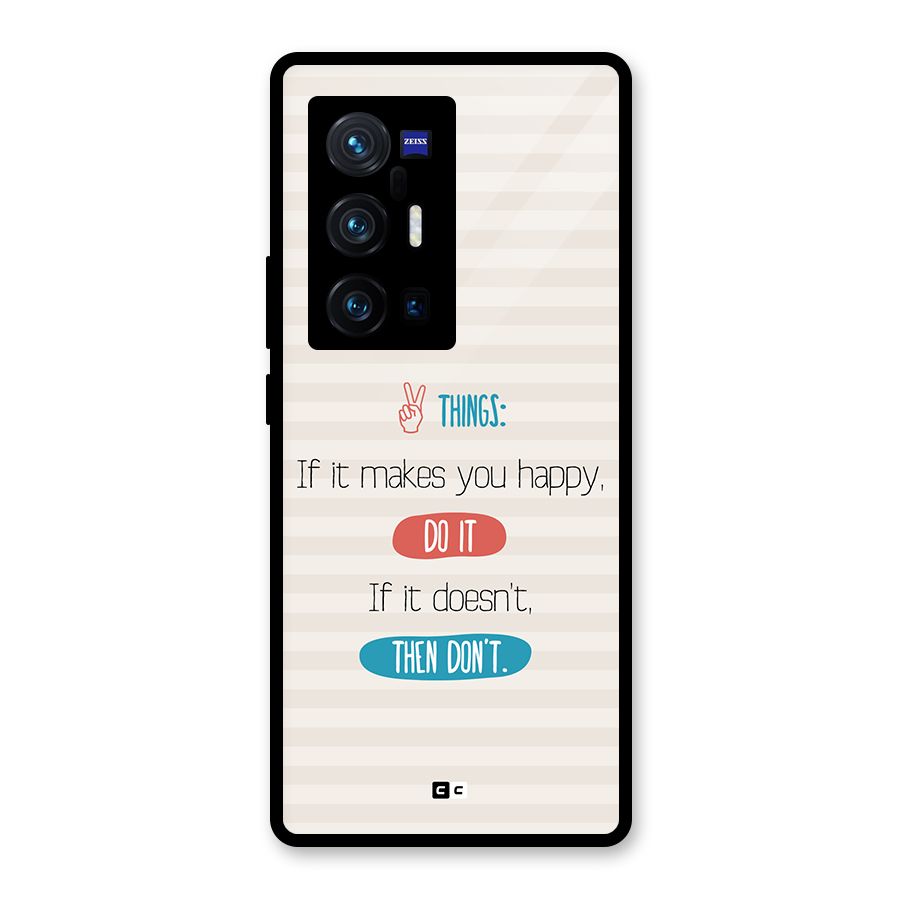 Think Then Glass Back Case for Vivo X70 Pro Plus
