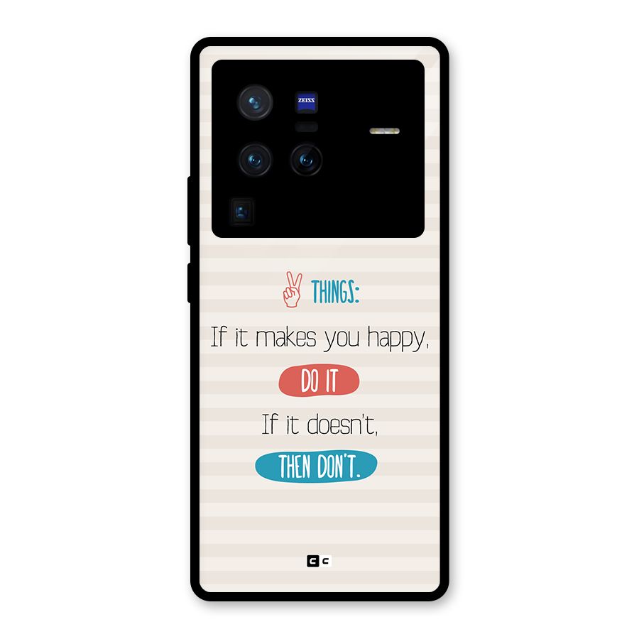 Think Then Glass Back Case for Vivo X80 Pro