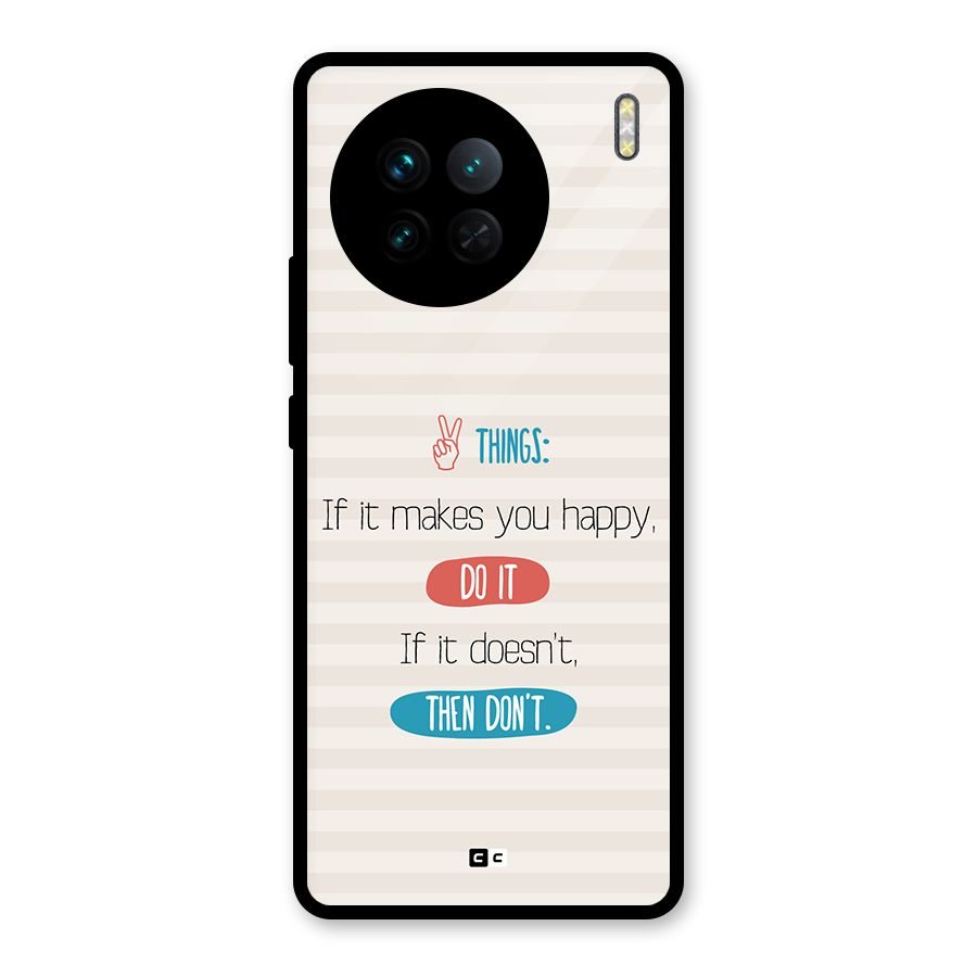 Think Then Glass Back Case for Vivo X90