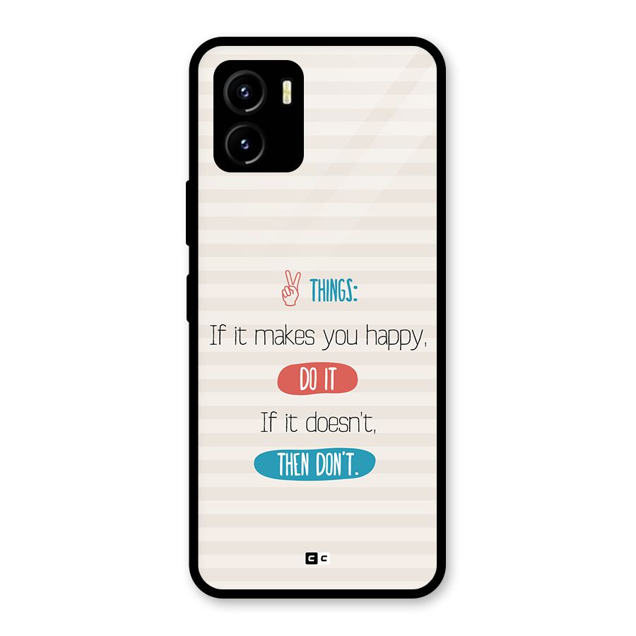 Think Then Glass Back Case for Vivo Y15s