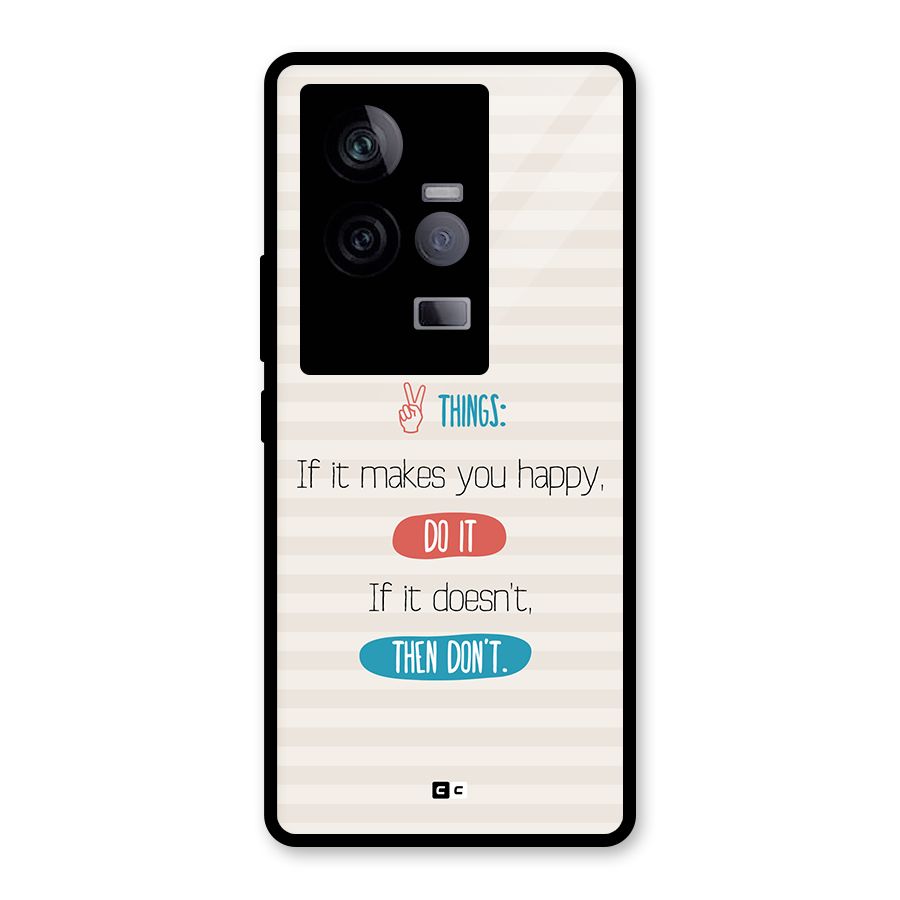 Think Then Glass Back Case for Vivo iQOO 11 5G