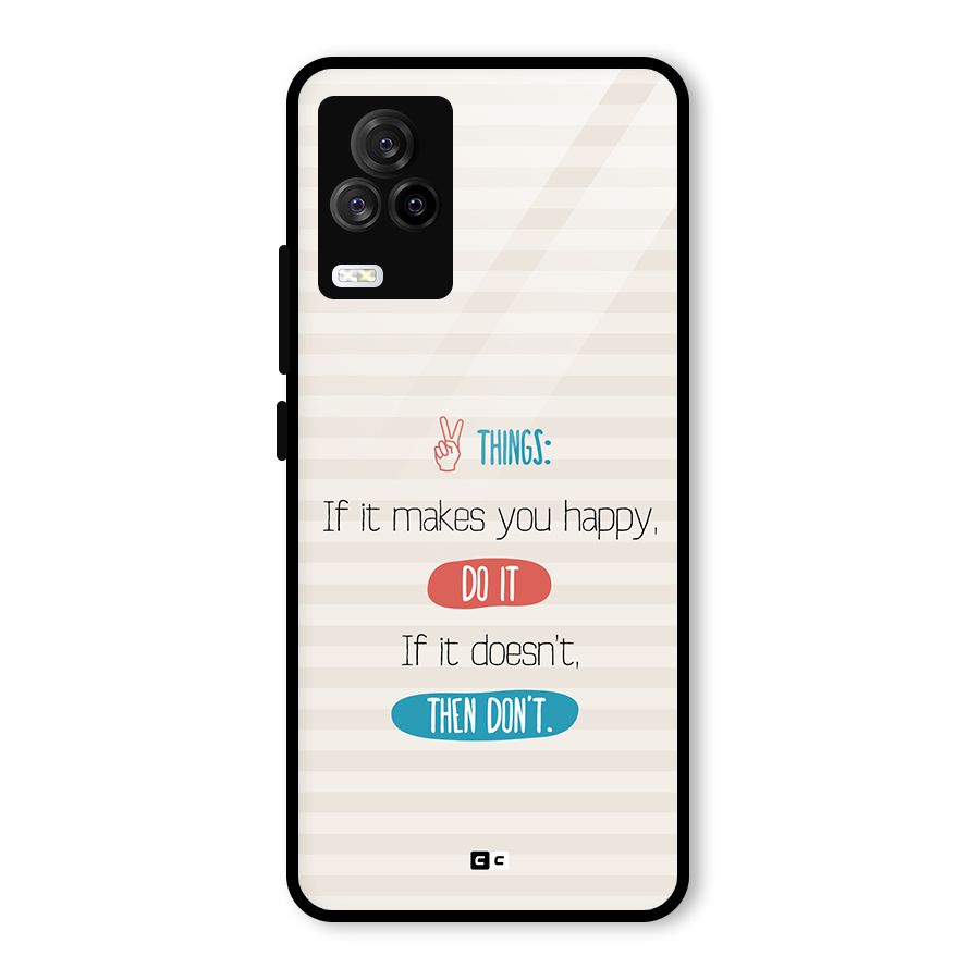Think Then Glass Back Case for Vivo iQOO 7 Legend 5G
