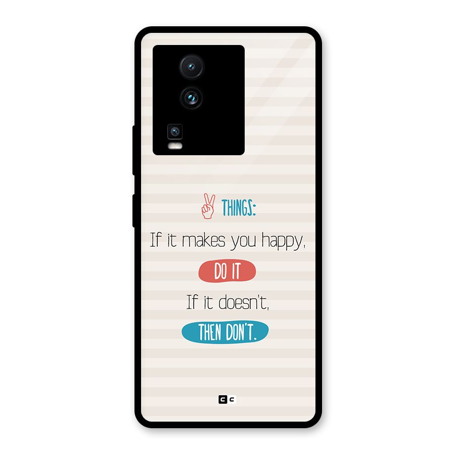 Think Then Glass Back Case for Vivo iQOO Neo 7 Pro