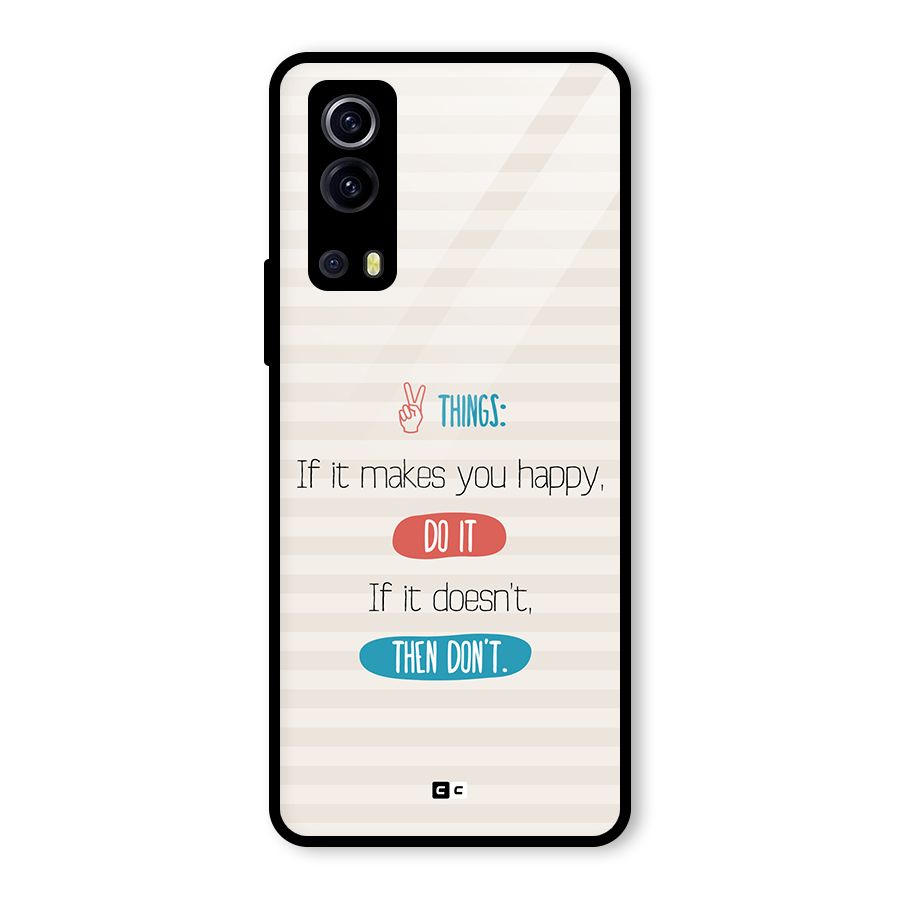 Think Then Glass Back Case for Vivo iQOO Z3