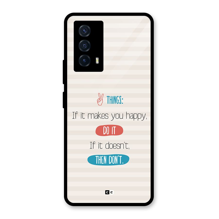 Think Then Glass Back Case for Vivo iQOO Z5