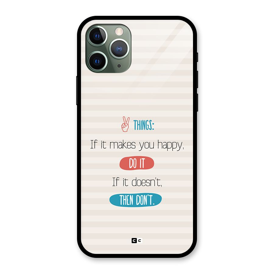 Think Then Glass Back Case for iPhone 11 Pro