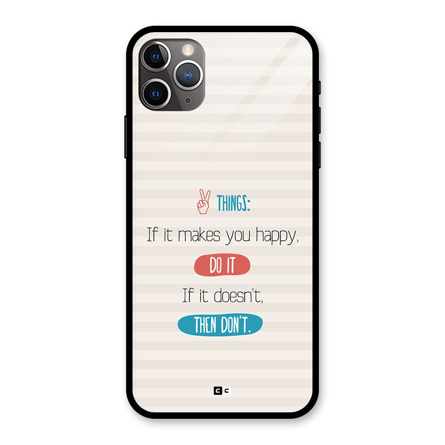 Think Then Glass Back Case for iPhone 11 Pro Max