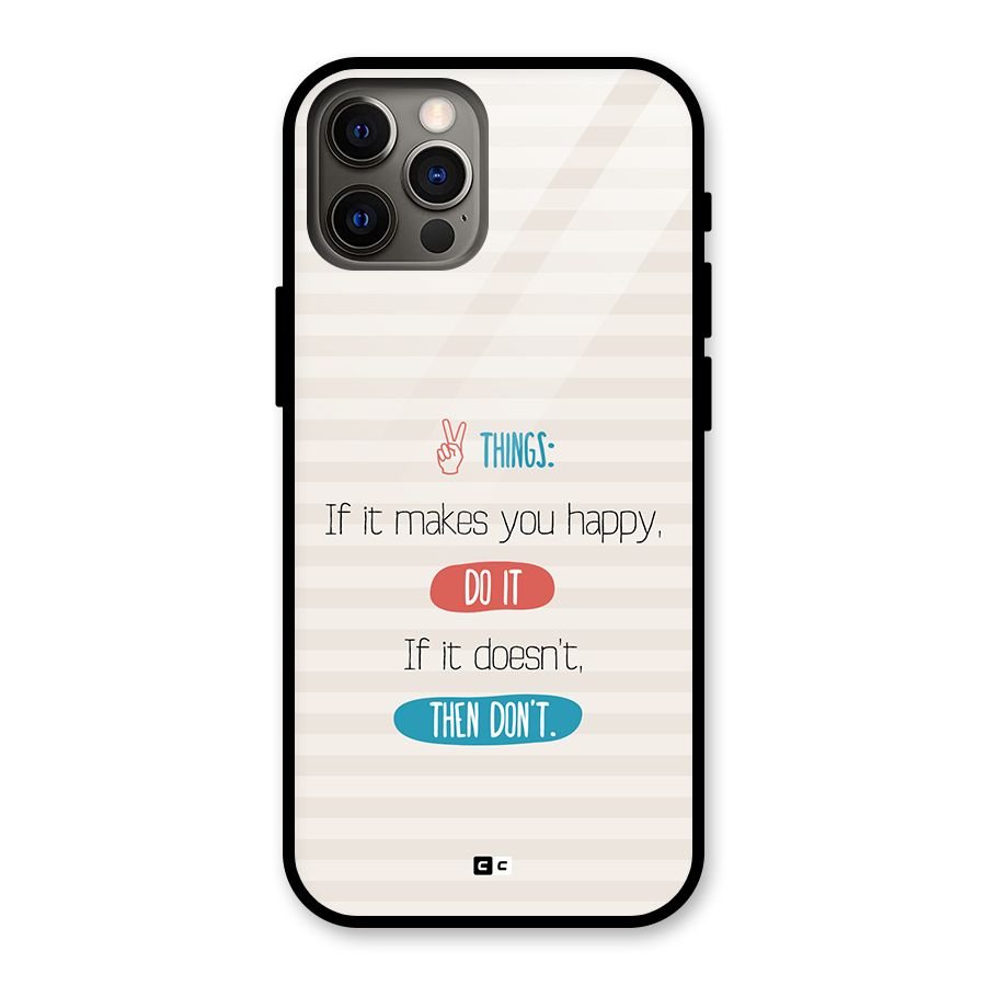 Think Then Glass Back Case for iPhone 12 Pro