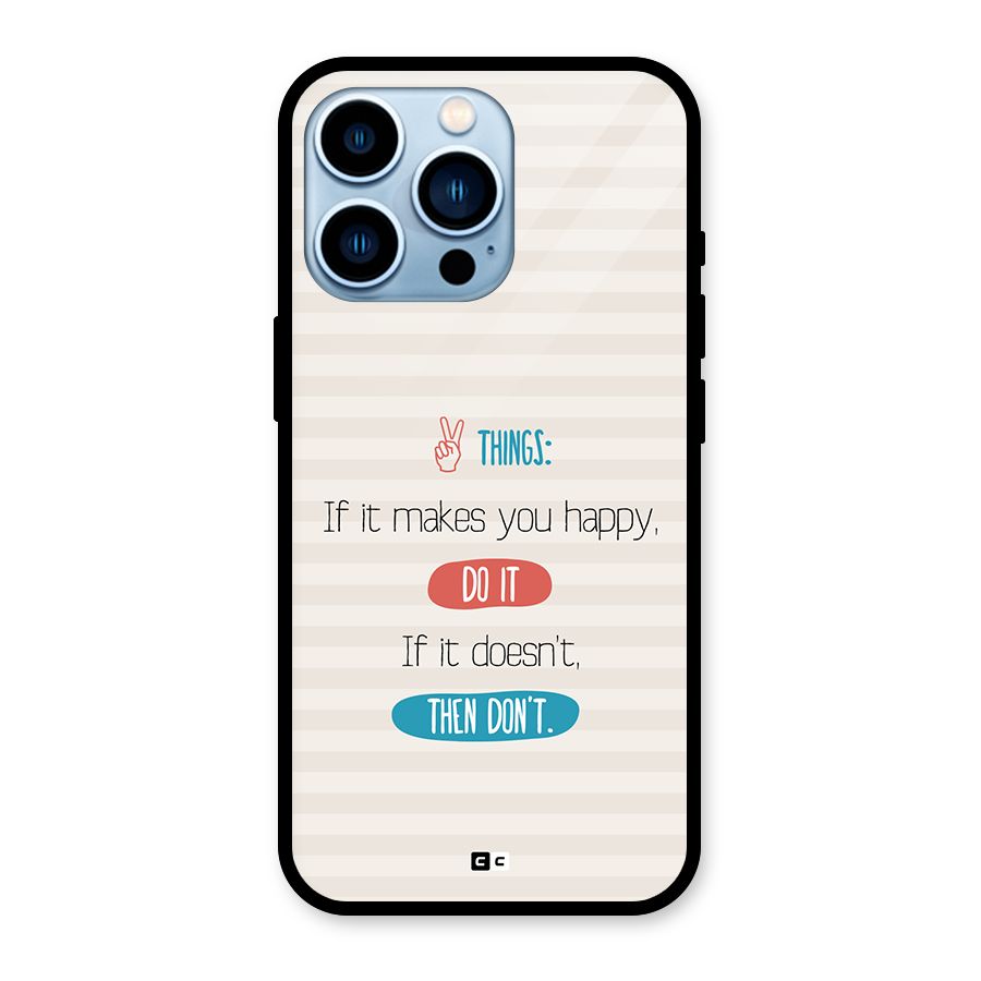 Think Then Glass Back Case for iPhone 13 Pro