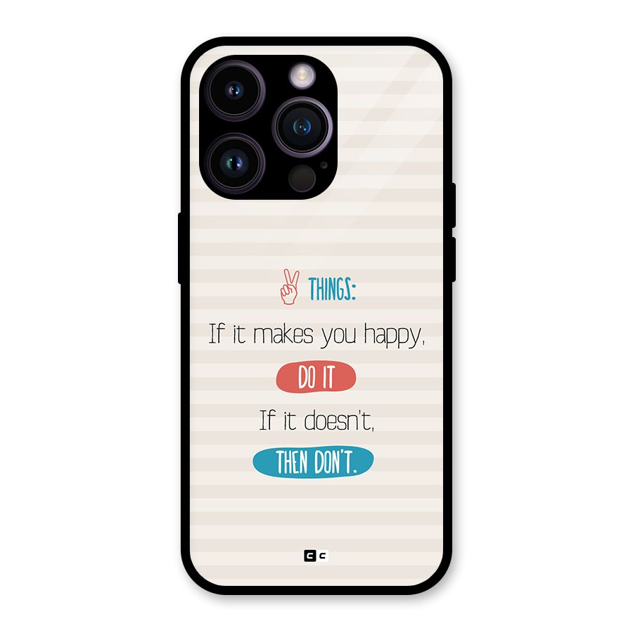 Think Then Glass Back Case for iPhone 14 Pro