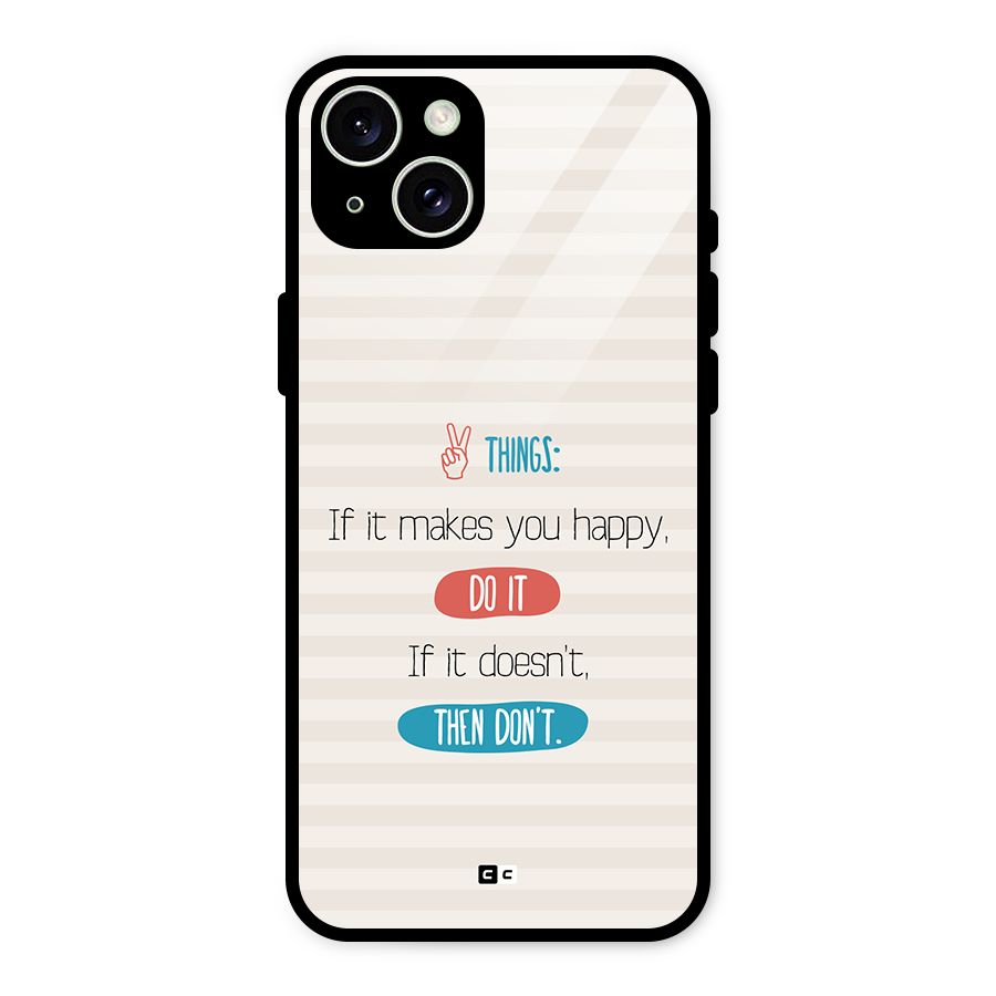 Think Then Glass Back Case for iPhone 15 Plus