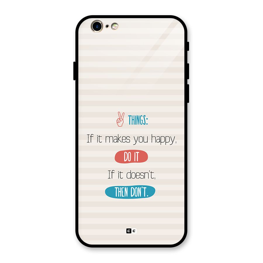 Think Then Glass Back Case for iPhone 6 6S