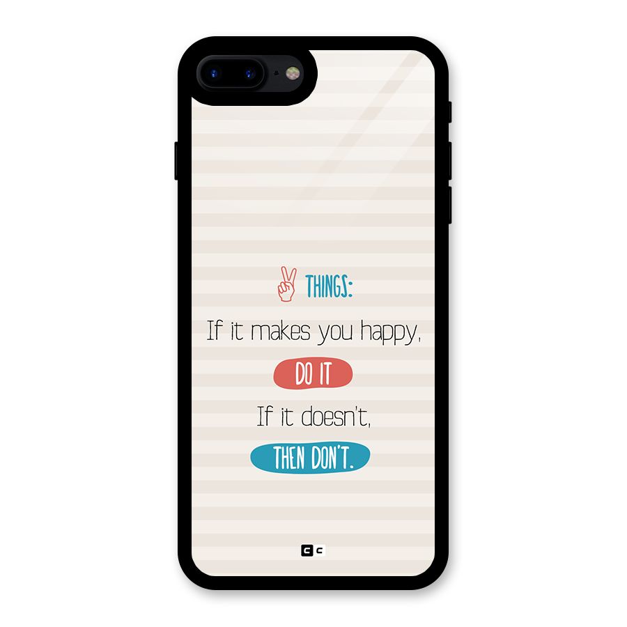 Think Then Glass Back Case for iPhone 8 Plus