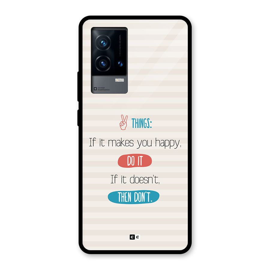 Think Then Glass Back Case for iQOO 9 5G